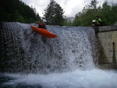 Nico saute le n°6, le plus haut du parcours!